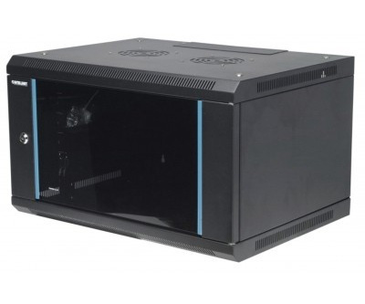 ARMARIO 06U 600X450 INT 19" AÇO PRETO
