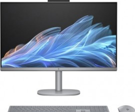 PC HP AIO 27" FHD U7-155H TOUCH 300NITS OMNI X 32G 1TB SSD W11H PRATA