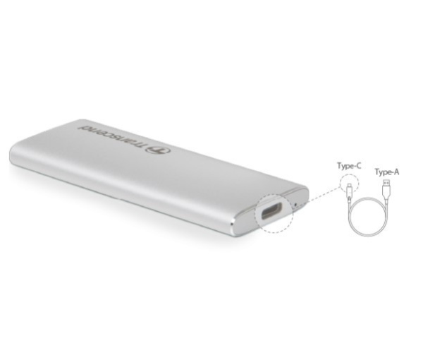 CAIXA EXTE.SSD M.2 2280/2260 TRANSC. SILVER