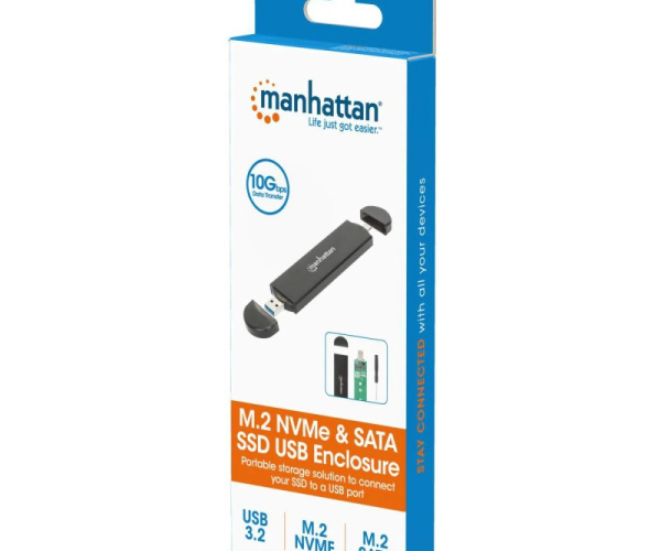 CAIXA EXTE. MH USB-A/ USB-C 3.2 M.2 NVME SATA SSD
