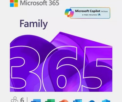 SW MS OFFICE 365 FAMÍLIA 6PC 1 ANO ? ESD